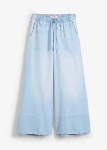 Jeans wide leg con cinta comoda, vita media, bonprix
