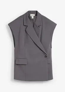 Gilet lungo con spalline imbottite, bonprix