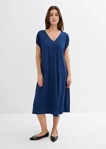 Abito in jersey di misto viscosa con scollo a V, bonprix