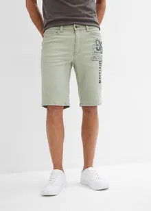 Bermuda in jeans con stampa, regular fit, bonprix