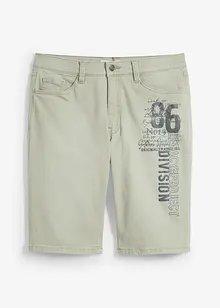 Bermuda in jeans con stampa, regular fit, bonprix