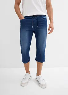 Jeans a pinocchietto leggeri elasticizzati con elastico in vita regular fit, straight (pacco da 2), bonprix