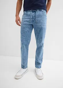 Jeans elasticizzati relaxed fit con elastico in vita, straight, bonprix