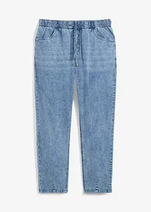 Jeans elasticizzati relaxed fit con elastico in vita, straight, bonprix