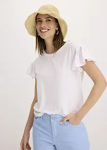 Maglia con maniche a volant, bonprix