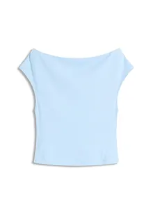 Maglia con spalle scoperte in puro cotone biologico, bonprix