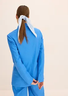 Blazer casual in misto lino con collo ampio a revers, bonprix