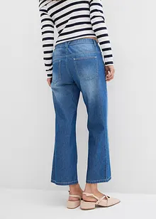 Jeans cropped straight con cinta comoda, vita media, bonprix