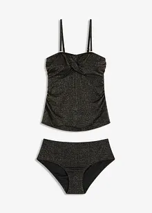Tankini (set 2 pezzi) con filato glitterato, bonprix