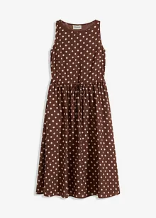 Abito midi con laccetto da annodare, bonprix