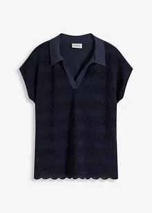 Polo con pizzo, bonprix