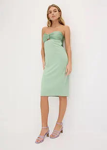 Abito a fascia con satin lucido, bonprix