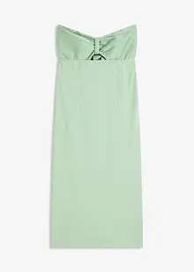 Abito a fascia con satin lucido, bonprix