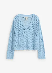 Maglione leggero traforato, bonprix