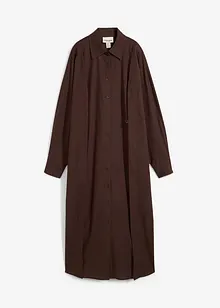 Abito chemisier oversize in misto viscosa, bonprix