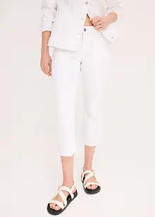 Pantaloni capri in cotone elasticizzato, bonprix