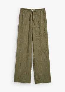 Pantaloni larghi in crêpe, bonprix