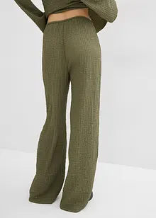 Pantaloni larghi in crêpe, bonprix