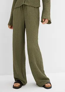 Pantaloni larghi in crêpe, bonprix