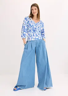 Maglia con inserto smock, bonprix
