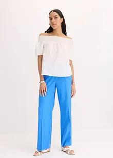 Pantaloni a palazzo in fresco misto lino, bonprix