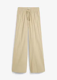 Pantaloni a palazzo in puro cotone, bonprix