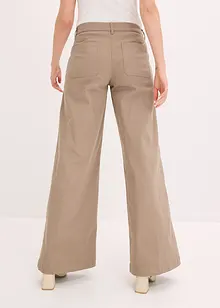 Pantaloni wide leg elasticizzati, bonprix