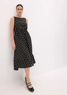 Abito midi con laccetto da annodare, bonprix