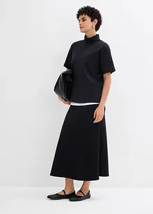 Gonna midi effetto neoprene, bonprix