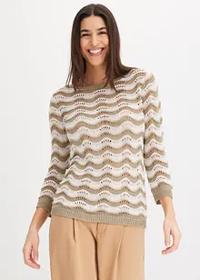 Maglione traforato, bonprix