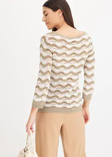 Maglione traforato, bonprix