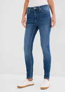 Jeans skinny elasticizzati cropped, a vita media, bonprix