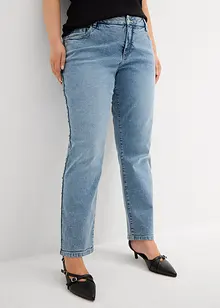 Jeans boyfriend cropped, vita media, bonprix