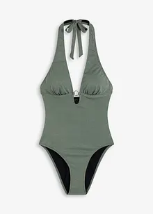 Costume intero all'americana con filato glitterato, bonprix