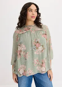 Tunica in chiffon a fantasia, bonprix