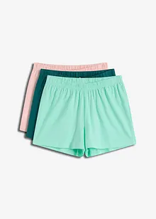 Pantaloni pigiama corti (pacco da 3), bonprix