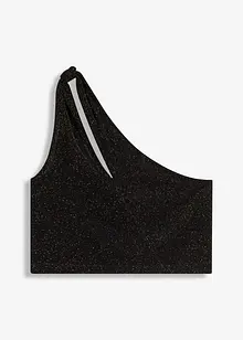 Top monospalla con motivo twist, bonprix