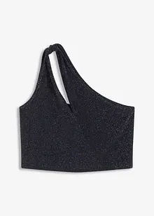 Top monospalla con motivo twist, bonprix
