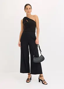 Top monospalla con motivo twist, bonprix