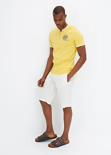 Maglia serafino a maniche corte in puro cotone biologico (pacco da 2), bonprix