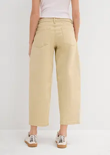 Pantaloni in twill di cotone elasticizzato, bonprix