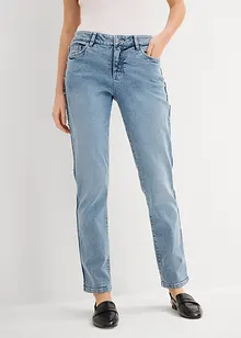 Jeans boyfriend cropped, vita media, bonprix