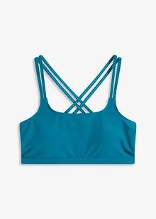 Reggiseno a bustier per bikini con spalline incrociate, bonprix