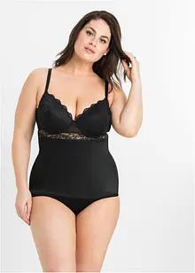 Canotta con reggiseno integrato in microfibra liscia, bonprix