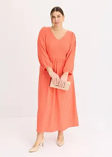 Abito midi in jersey operato, bonprix
