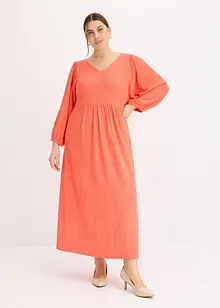 Abito midi in jersey operato, bonprix