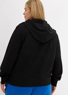 Felpa con zip a maniche lunghe, bonprix