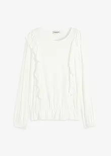 Maglia con volant, bonprix