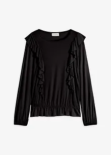 Maglia con volant, bonprix