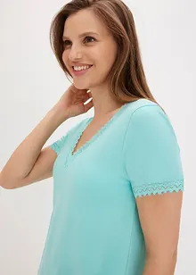 Camicia da notte con pizzo, bonprix